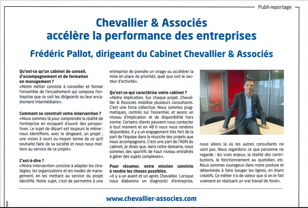 Chevallier Associés accélérateur de performance